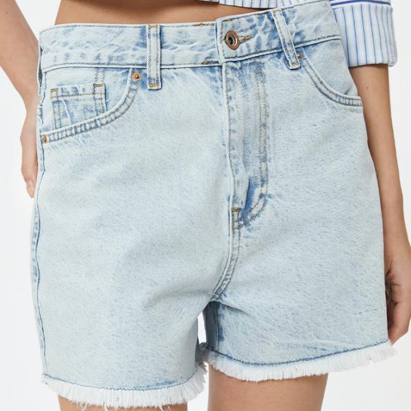 Pantaloni scurți pentru femei Koton 4SAL40017MD 40/ Light Blue photo 2