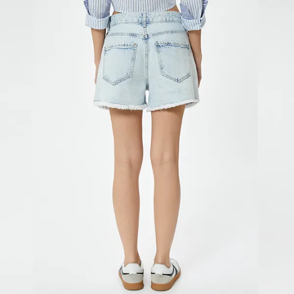 Pantaloni scurți pentru femei Koton 4SAL40017MD 40/ Light Blue photo 5