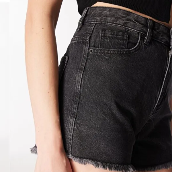 Pantaloni scurți pentru femei Koton 4SAL40017MD 34/ Black photo 3