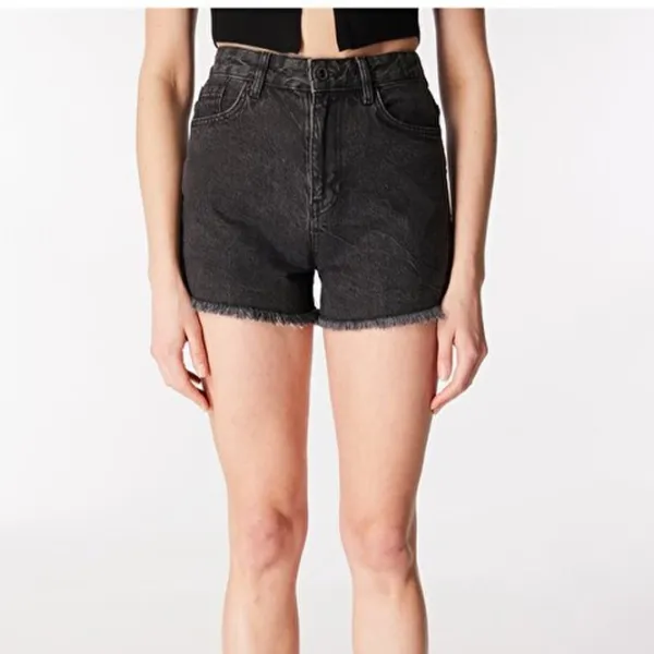 Pantaloni scurți pentru femei Koton 4SAL40017MD 34/ Black photo 6