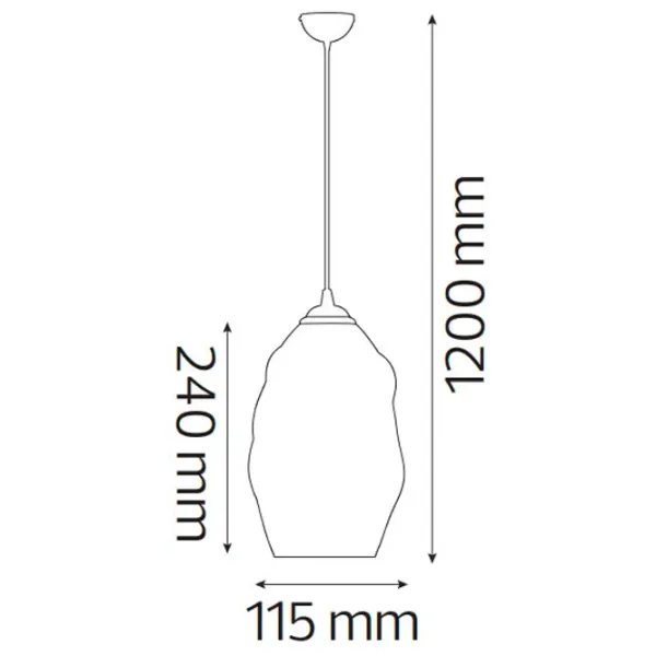 Plafonieră Horoz METEOR COPPER Sticlă photo 2