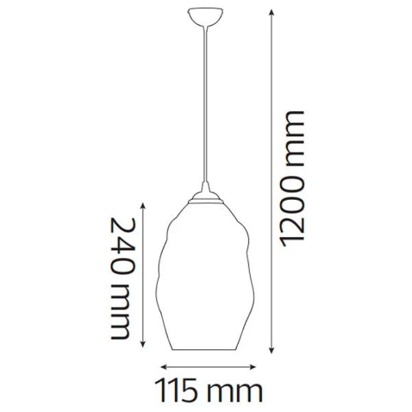 Plafonieră Horoz METEOR COPPER Sticlă photo 2