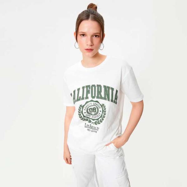 Tricou pentru femei Koton 4SAL10648IK 100% bumbac/ White photo 2