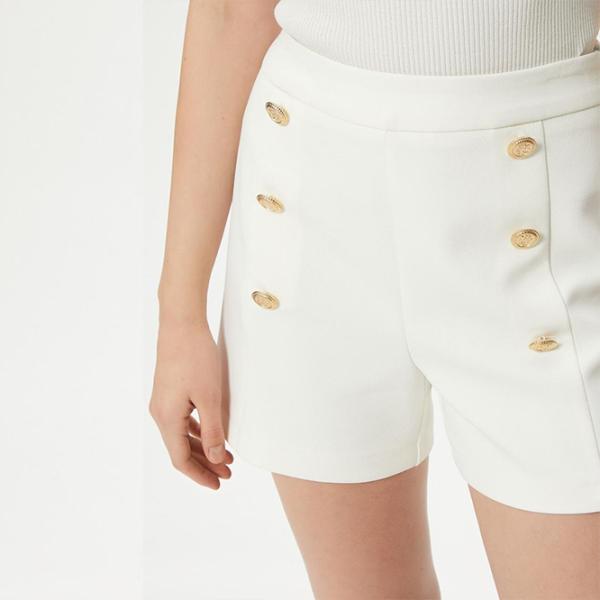 Pantaloni scurți pentru femei Koton 4SAK40008UW 36/ White photo 3 Pantaloni scurți pentru femei Koton 4SAK40008UW 36/ White photo 3