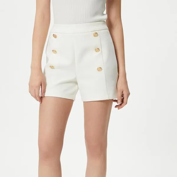 Pantaloni scurți pentru femei Koton 4SAK40008UW 42/ White photo 7 Pantaloni scurți pentru femei Koton 4SAK40008UW 42/ White photo 7