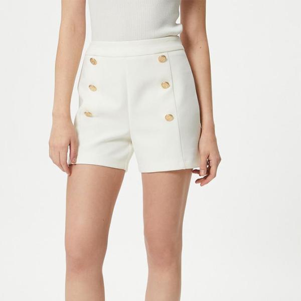 Pantaloni scurți pentru femei Koton 4SAK40008UW 42/ White photo 8 Pantaloni scurți pentru femei Koton 4SAK40008UW 42/ White photo 8