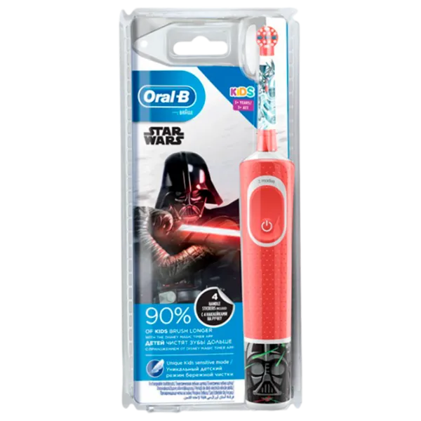 Зубная электрощетка Braun D100.423.2K Star Wars 2D / Красный photo 2