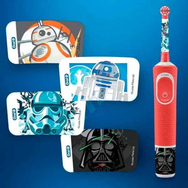 Зубная электрощетка Braun D100.423.2K Star Wars 2D / Красный photo 4