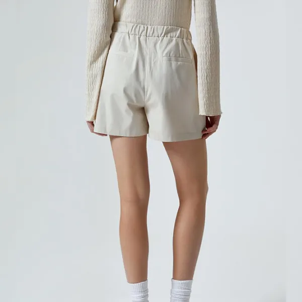 Pantaloni scurți pentru femei Koton 4SAL40004IW 34/ Cream photo 4 Pantaloni scurți pentru femei Koton 4SAL40004IW 34/ Cream photo 4