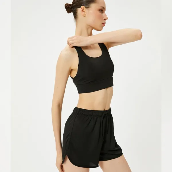 Pantaloni scurți pentru femei Koton 4SAK40050NK L/ Black photo 4