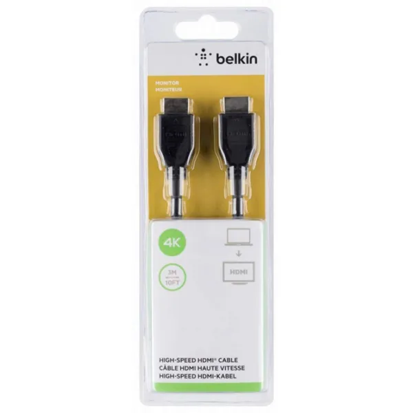 Cablu video Belkin HDMI + HDMI 3 m/ Black photo 2
