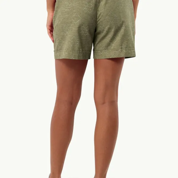 Шорты для женщин Jack Wolfskin Karana Shorts W L/ Dark Olive Green photo 3