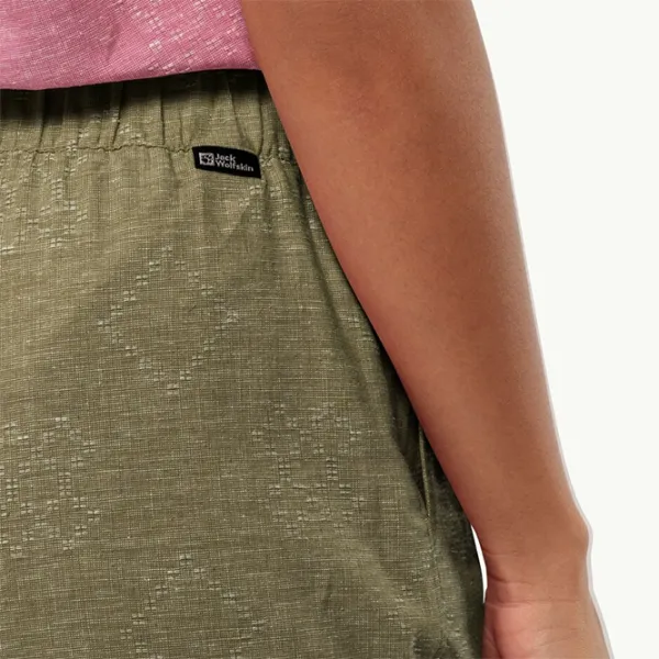Шорты для женщин Jack Wolfskin Karana Shorts W L/ Dark Olive Green photo 6