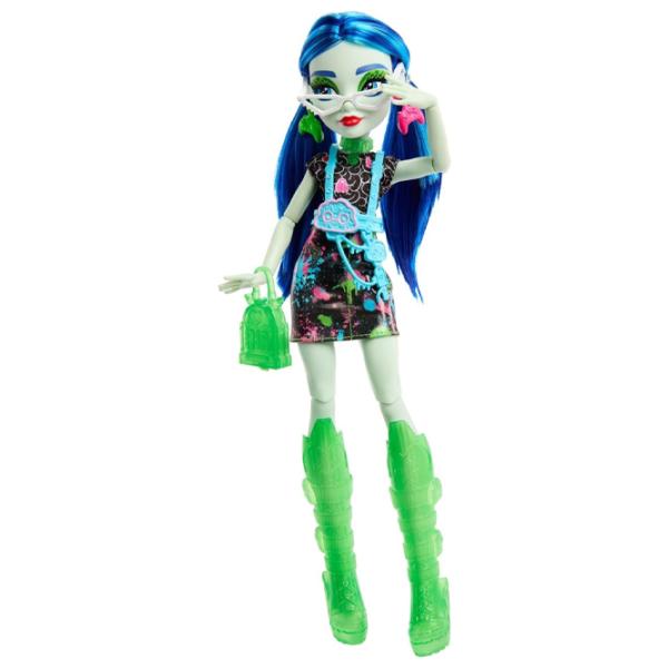 Set Mattel Monster High Neon Frigh Ghoulia Yelps HNF81 model / 4+ photo 2