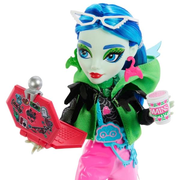 Set Mattel Monster High Neon Frigh Ghoulia Yelps HNF81 model / 4+ photo 5