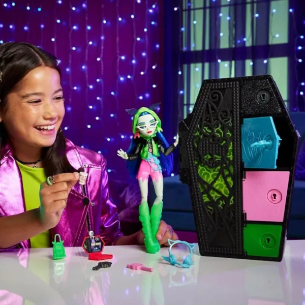 Set Mattel Monster High Neon Frigh Ghoulia Yelps HNF81 model / 4+ photo 6