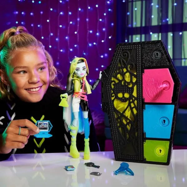 Set Mattel Monster High Neon Frigh Frankie Stein HNF79  model / 4+ photo 6
