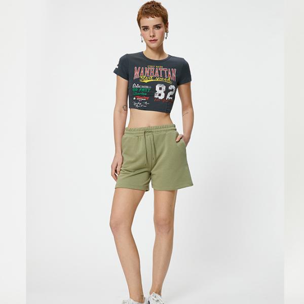 Pantaloni scurți pentru femei Koton 4SAL40005IK XS/ Khaki photo 5