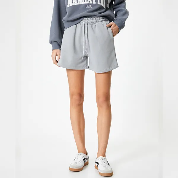 Pantaloni scurți pentru femei Koton 4SAL40005IK XS/ Grey photo 3 Pantaloni scurți pentru femei Koton 4SAL40005IK XS/ Grey photo 3