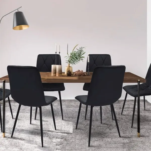 Scaun de bucătărie Jumi Piado SD-998698 Stofă/ Black photo 5