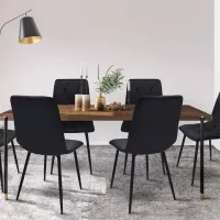 Scaun de bucătărie Jumi Piado SD-998698 Stofă/ Black photo 5