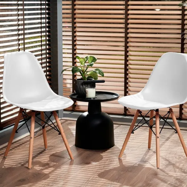 Scaun de bucătărie Jumi Eva SD-972568 Plastic/ White photo 5 Scaun de bucătărie Jumi Eva SD-972568 Plastic/ White photo 5
