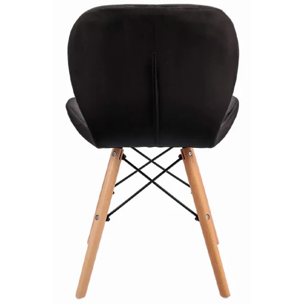 Кухонный стул Jumi Velvet SD-940369 Бархат/ Черный photo 4 Кухонный стул Jumi Velvet SD-940369 Бархат/ Черный photo 4
