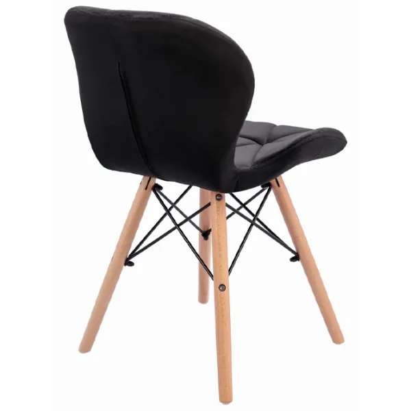Кухонный стул Jumi Velvet SD-940369 Бархат/ Черный photo 5 Кухонный стул Jumi Velvet SD-940369 Бархат/ Черный photo 5