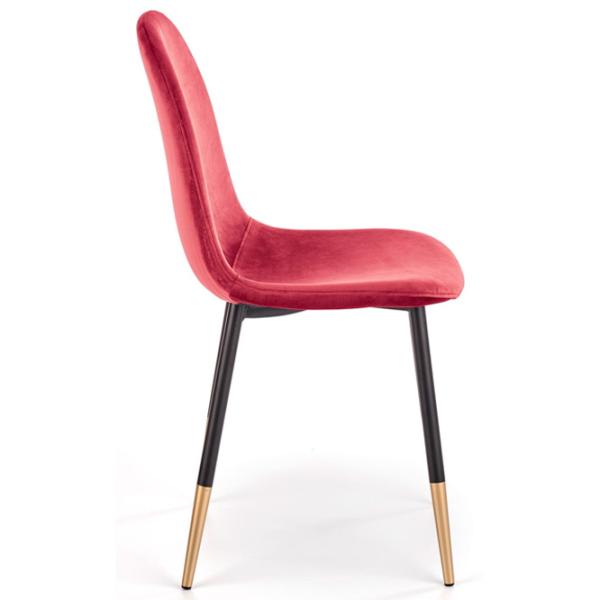 Scaun de bucătărie Halmar K379 Catifea/ Red Black photo 2