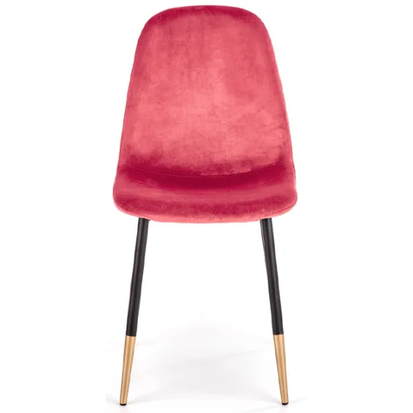 Scaun de bucătărie Halmar K379 Catifea/ Red Black photo 3
