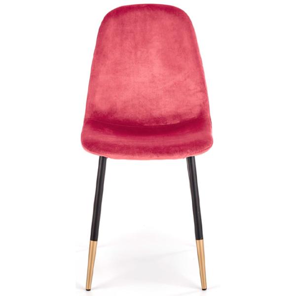 Scaun de bucătărie Halmar K379 Catifea/ Red Black photo 3