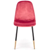 Scaun de bucătărie Halmar K379 Catifea/ Red Black photo 3