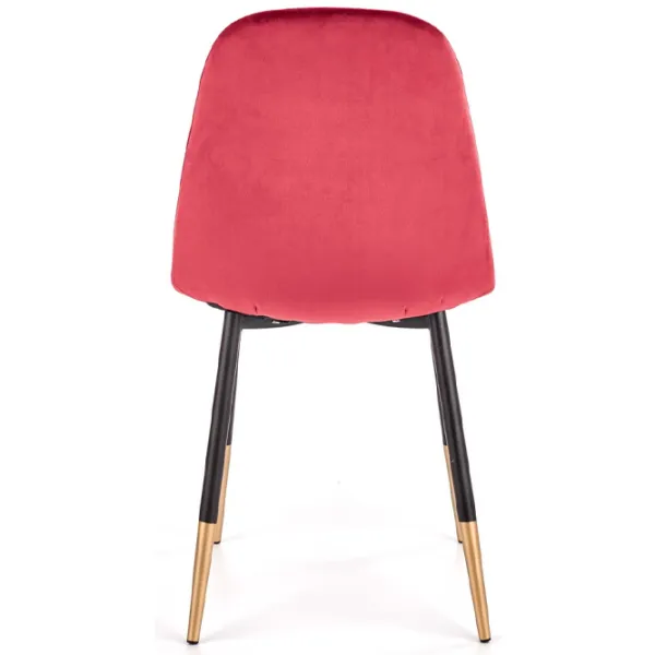 Scaun de bucătărie Halmar K379 Catifea/ Red Black photo 4