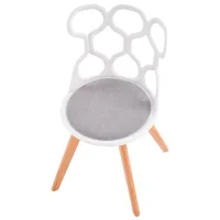 Scaun de bucătărie Halmar K308 Stofă/ White Gray photo 2