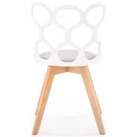 Scaun de bucătărie Halmar K308 Stofă/ White Gray photo 3
