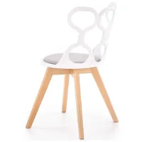 Scaun de bucătărie Halmar K308 Stofă/ White Gray photo 5