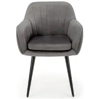 Scaun de bucătărie Halmar K429 Catifea/ Gray Black photo 2