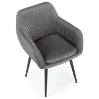 Scaun de bucătărie Halmar K429 Catifea/ Gray Black photo 3