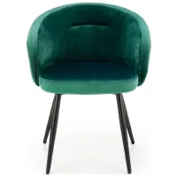 Scaun de bucătărie Halmar K430 Catifea/ Green Black photo 2