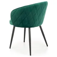 Scaun de bucătărie Halmar K430 Catifea/ Green Black photo 4