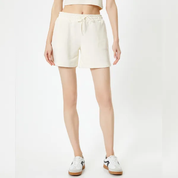 Pantaloni scurți pentru femei Koton 4SAL40005IK L/ Beige photo 4