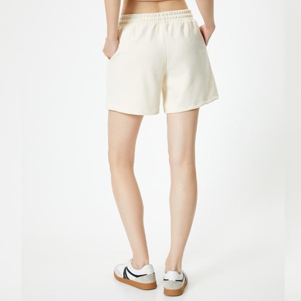 Шорты для женщин Koton 4SAL40005IK M/ Бежевый photo 4 Шорты для женщин Koton 4SAL40005IK M/ Бежевый photo 4