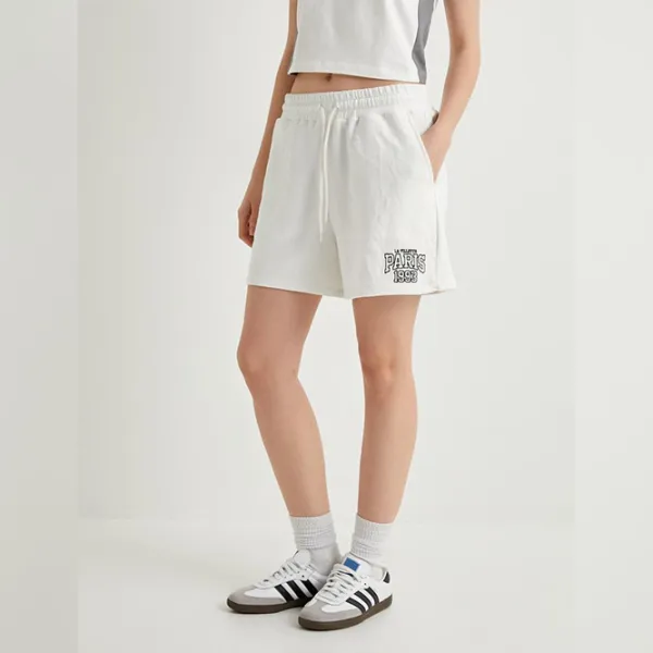 Pantaloni scurți pentru femei Koton 4SAL40009IK XS/ White photo 5