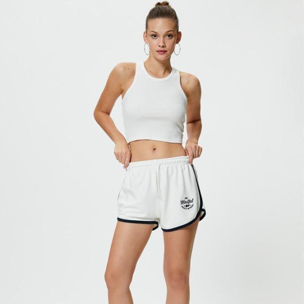 Pantaloni scurți pentru femei Koton 4SAL40003IK L/ White photo 3