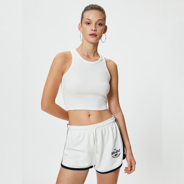 Pantaloni scurți pentru femei Koton 4SAL40003IK L/ White photo 5