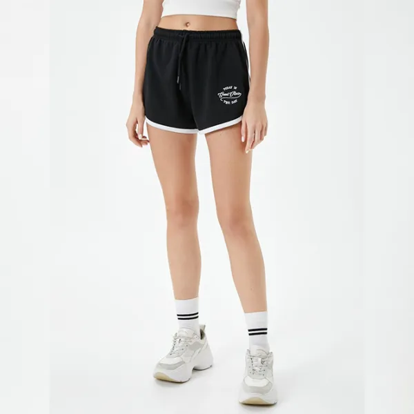Pantaloni scurți pentru femei Koton 4SAL40012IK L/ Black photo 4 Pantaloni scurți pentru femei Koton 4SAL40012IK L/ Black photo 4