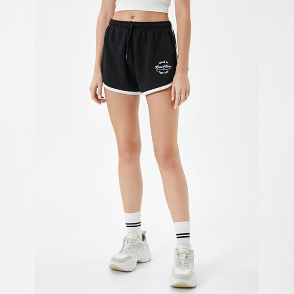 Pantaloni scurți pentru femei Koton 4SAL40012IK L/ Black photo 4 Pantaloni scurți pentru femei Koton 4SAL40012IK L/ Black photo 4