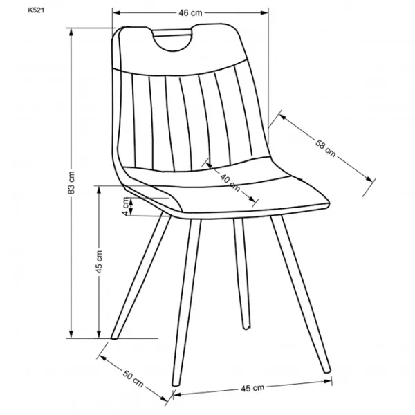 Садовый стул Halmar K521 Зелёный photo 6