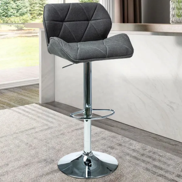 Scaun de bar Signal C-122 Stofă/ Metal/ Dark Grey photo 2