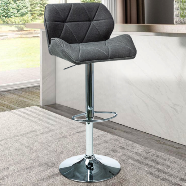 Scaun de bar Signal C-122 Stofă/ Metal/ Dark Grey photo 2